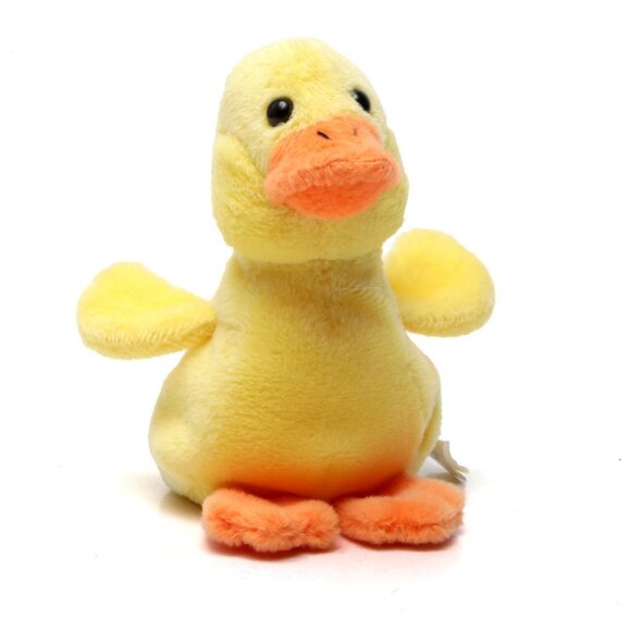 Vintage TY Quackers Beanie Baby Duck Ducky Toy Stuffie 90s Plush - Picture 1 of 9